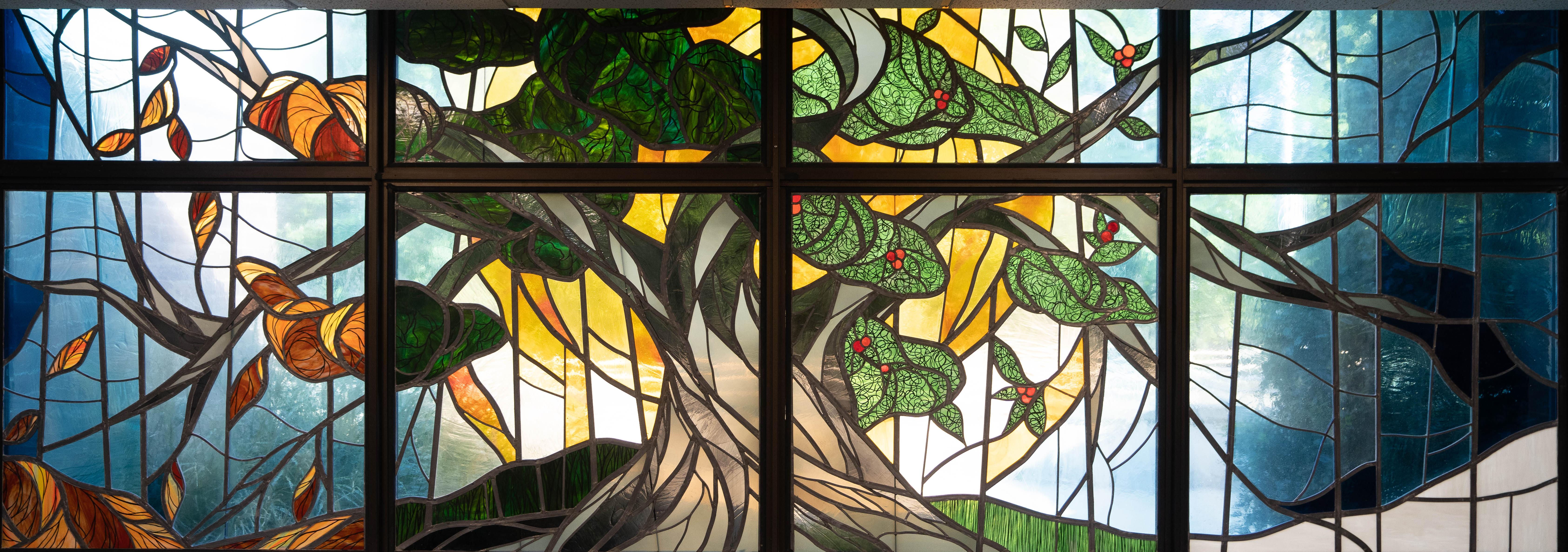 Stained glass at NE Philadelphia campus